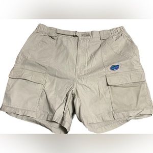 Columbia PFG Men's Khaki Fishing Shorts University of Florida Gators Large GUC